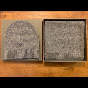 ALLSAINTS wool hat and scarf set.